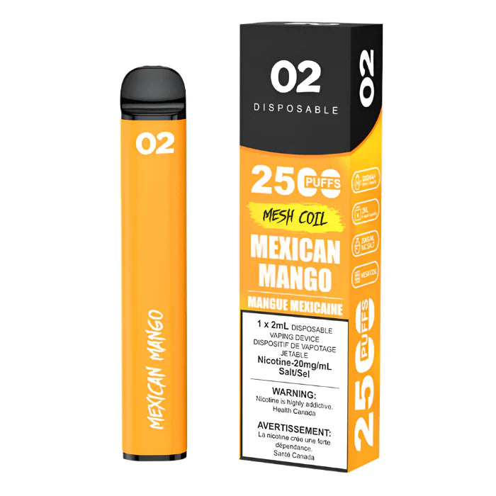 O2 2500 Puffs Disposable