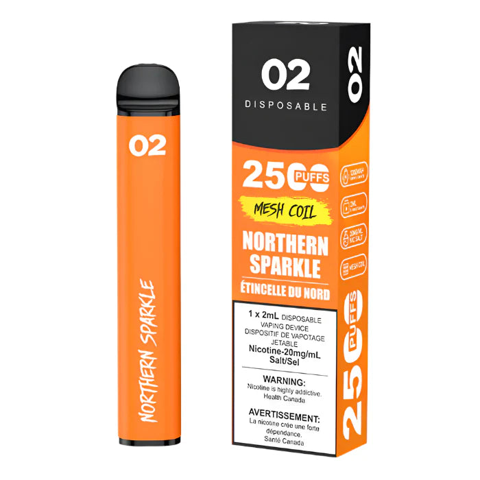 O2 2500 Puffs Disposable