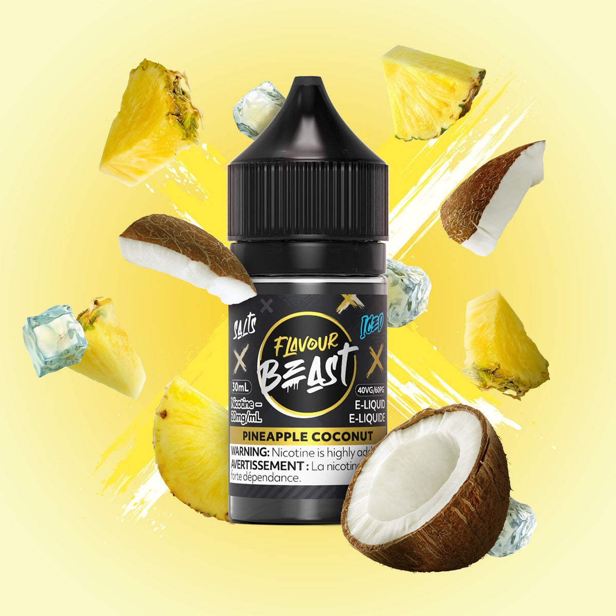 Flavour Beast Salts E-Liquid 20mg - Pineapple Coconut