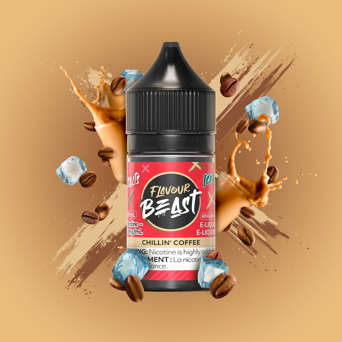 Flavour Beast Salts E-Liquid 20mg - Chillin Coffee