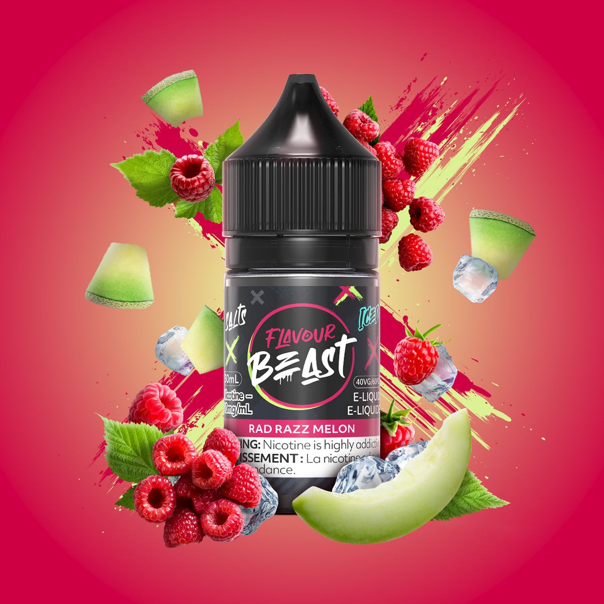 Flavour Beast Salts E-Liquid 20mg - Rad Razz Melon