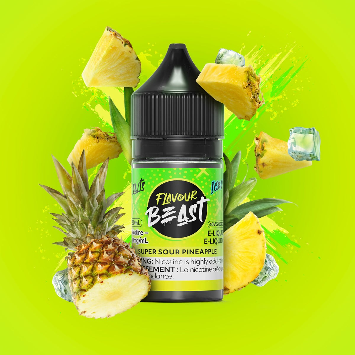 Flavour Beast Salts E-Liquid 20mg - Super Sour Pineapple