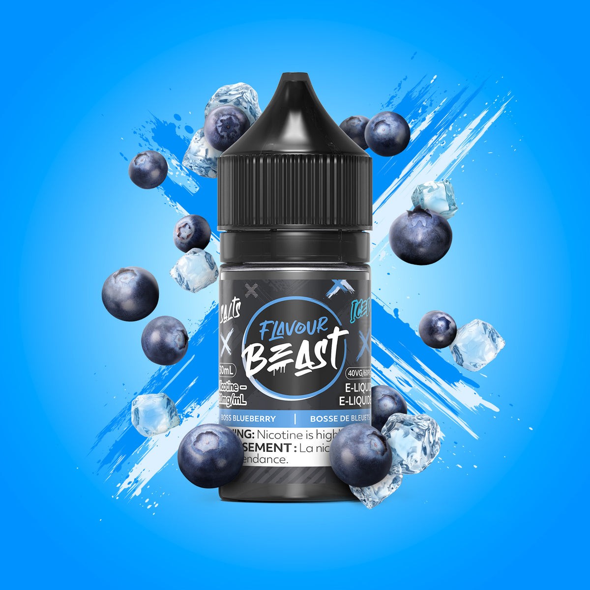Flavour Beast Salts E-Liquid 20mg - Boss Blueberry