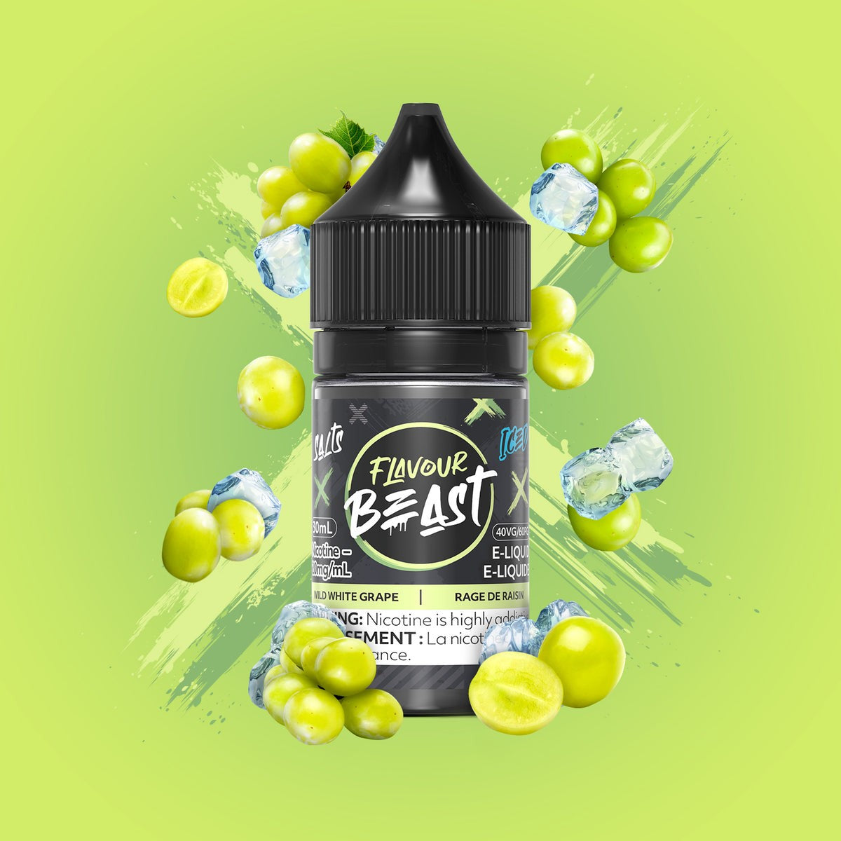 Flavour Beast Salts E-Liquid 20mg - Wild White Grape