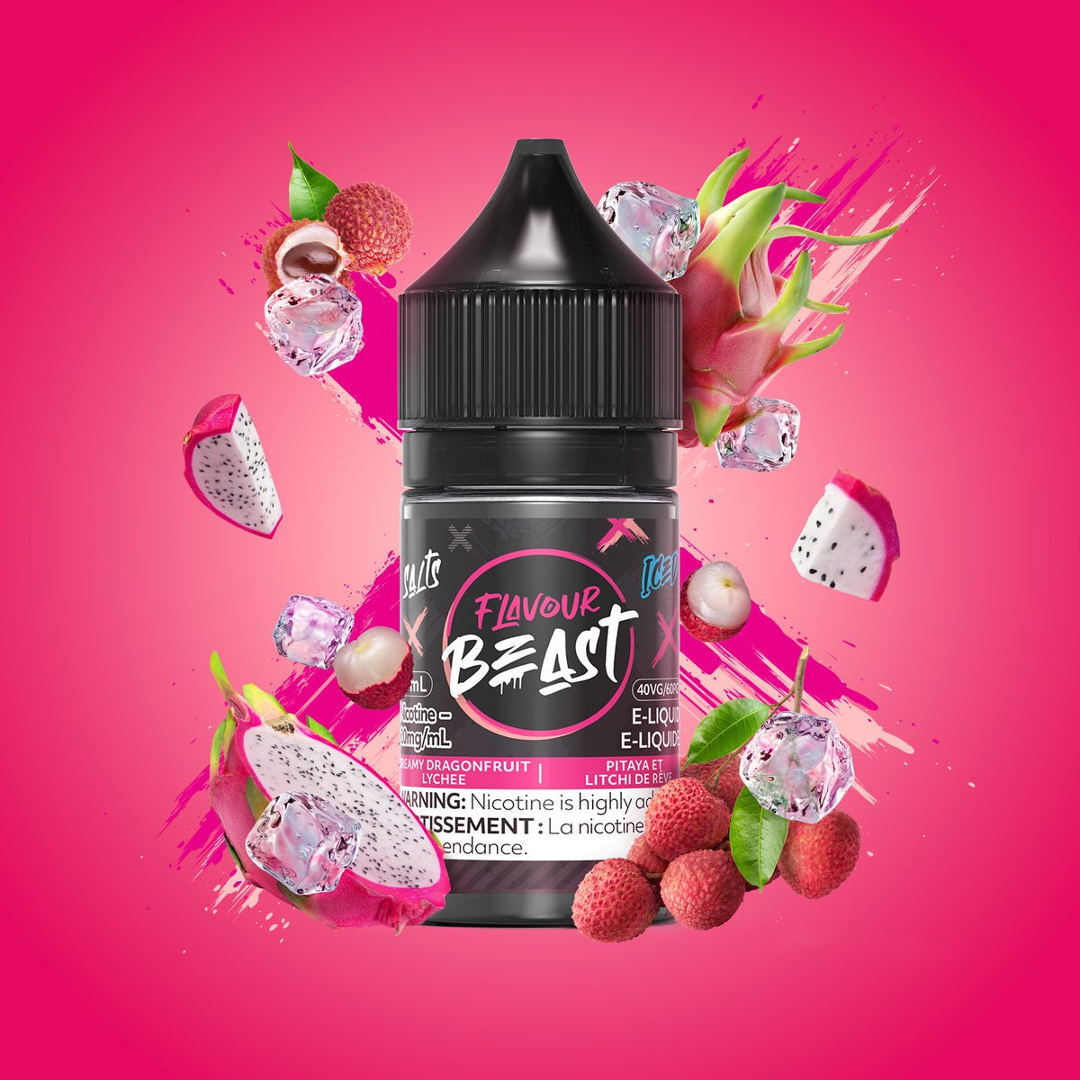 Flavour Beast Salts E-Liquid 20mg - Dreamy Dragonfruit Lychee