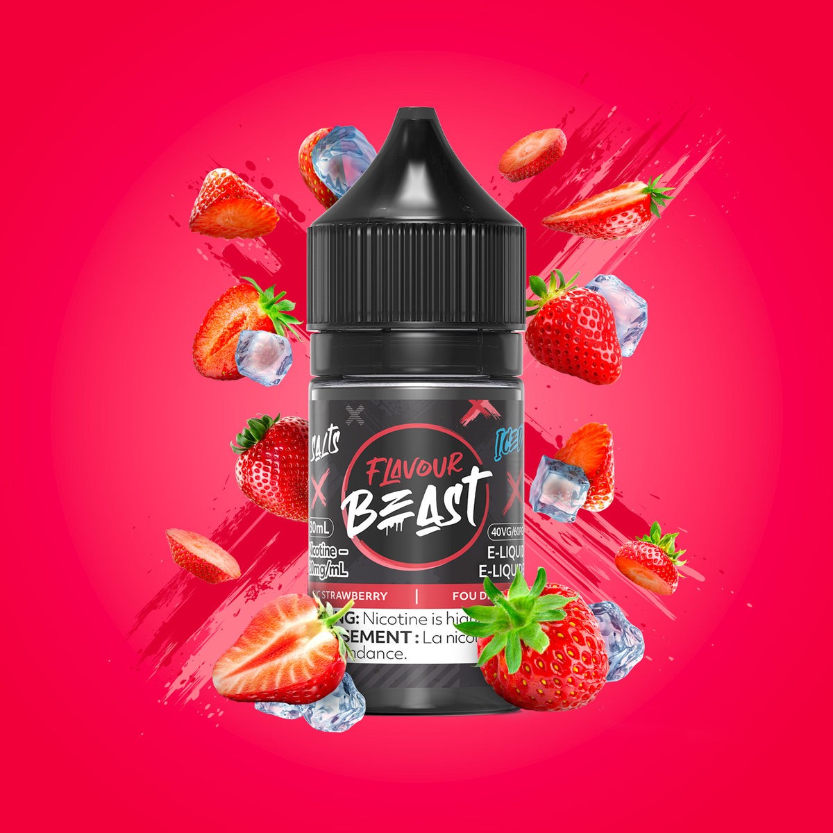 Flavour Beast Salts E-Liquid 20mg - Sic Strawberry