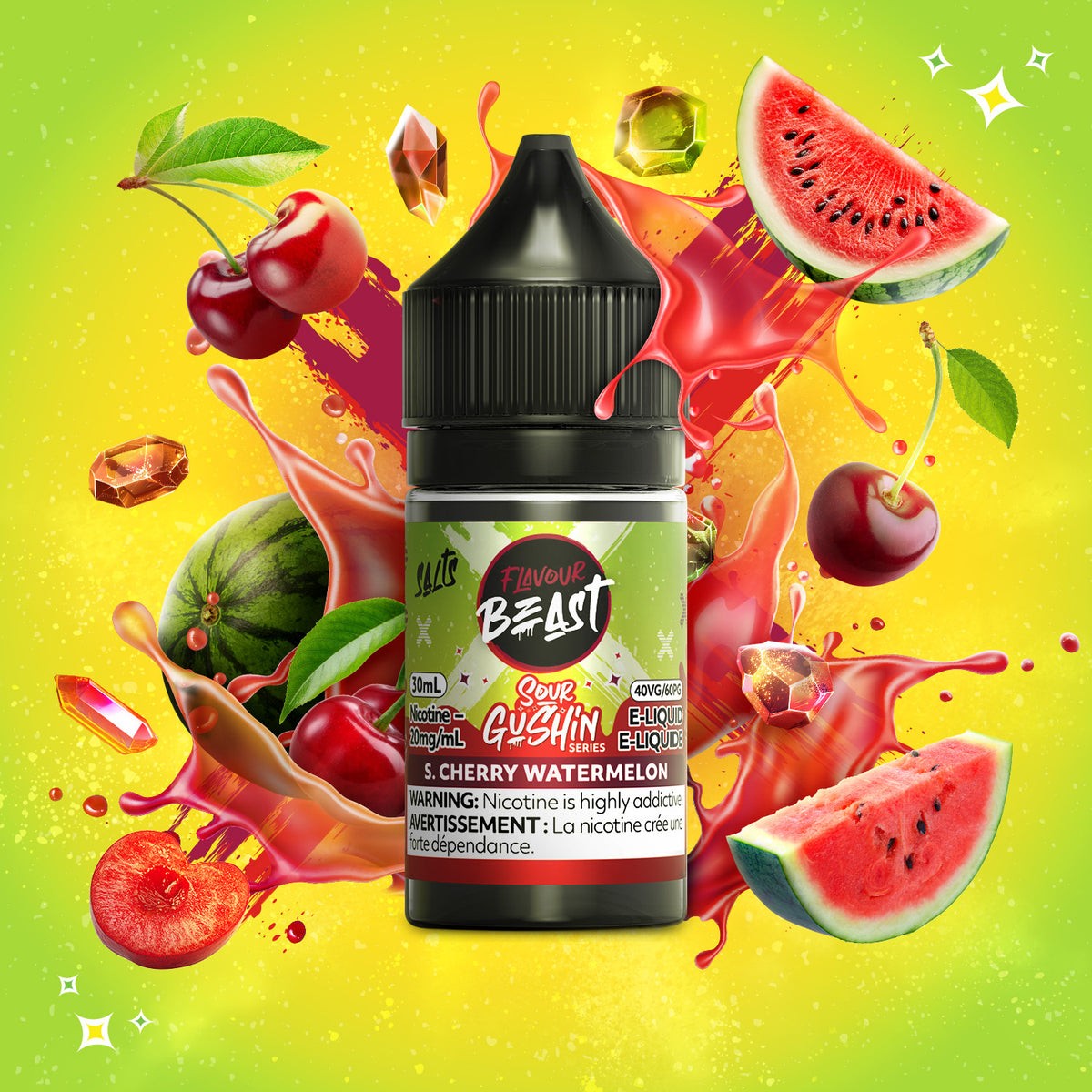 Flavour Beast Salts E-Liquid 20mg - S Cherry Watermelon