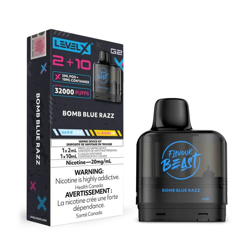 Flavour Beast Level X G2 (2+10) 32K Puff Pods – Tobacconist & Vape