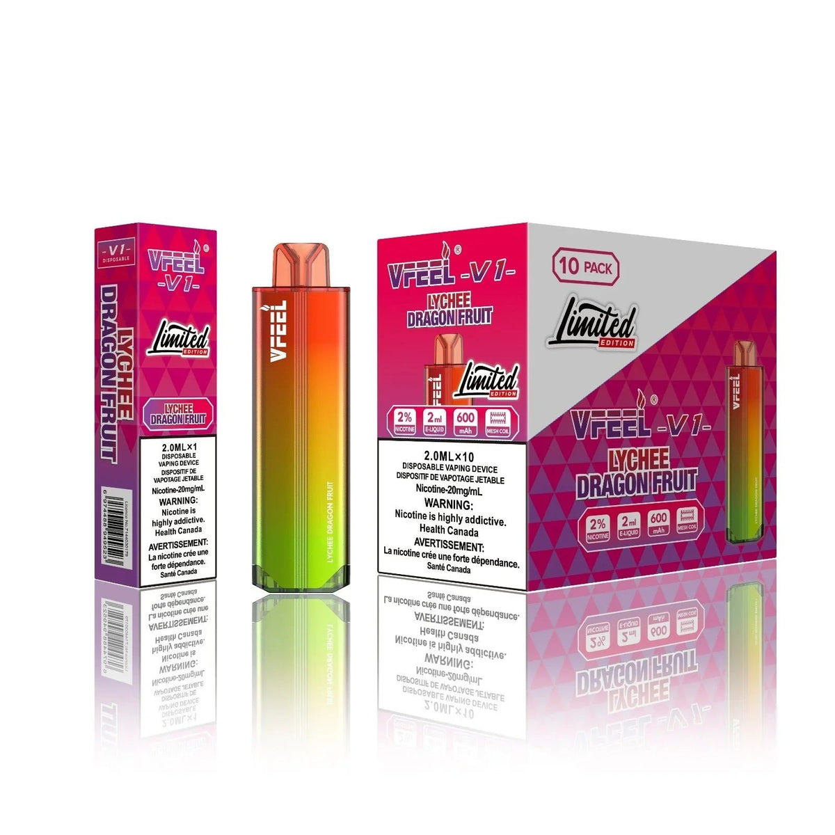 VFEEL V1 6000 Disposable - Lychee Dragonfruit