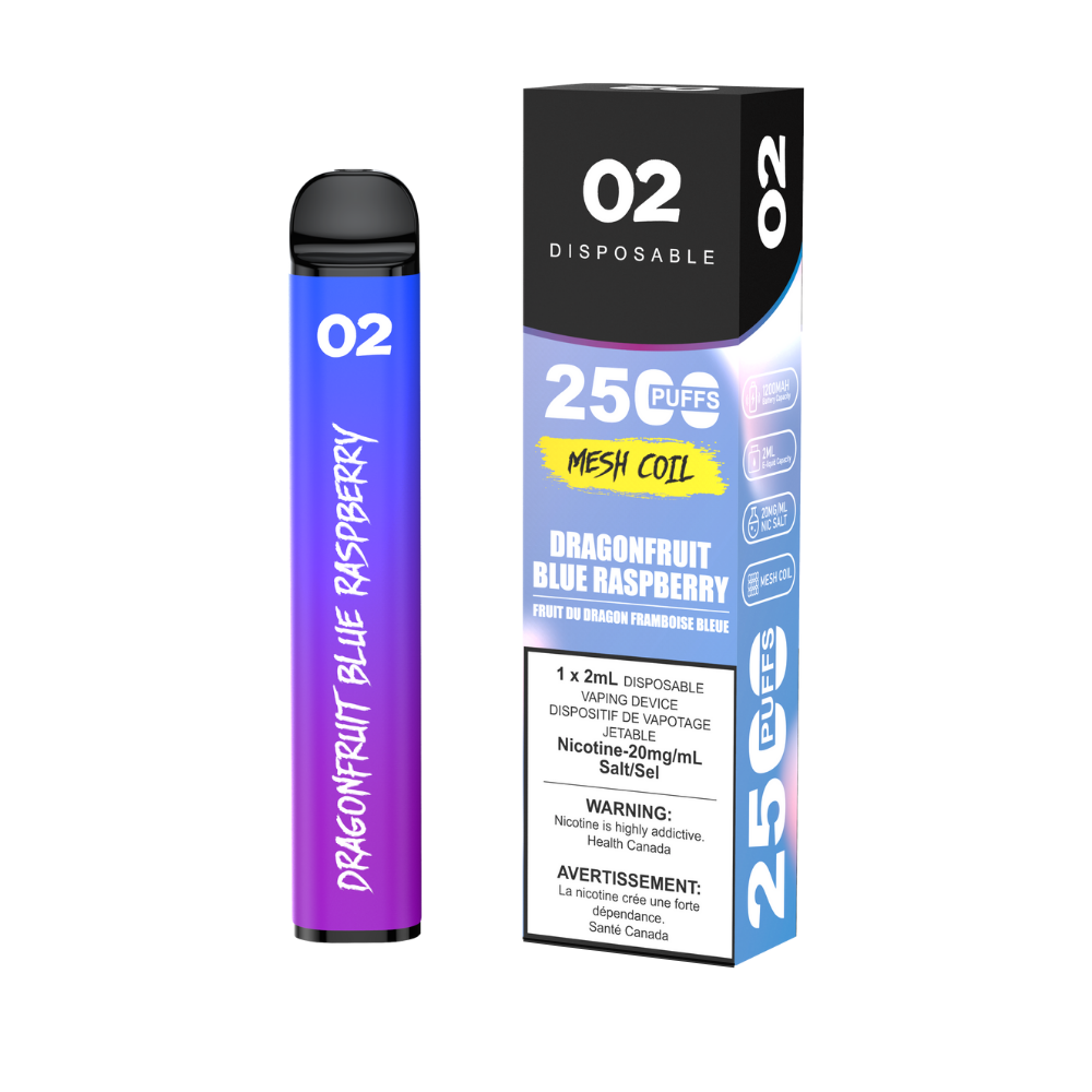 O2 2500 Puffs Disposable