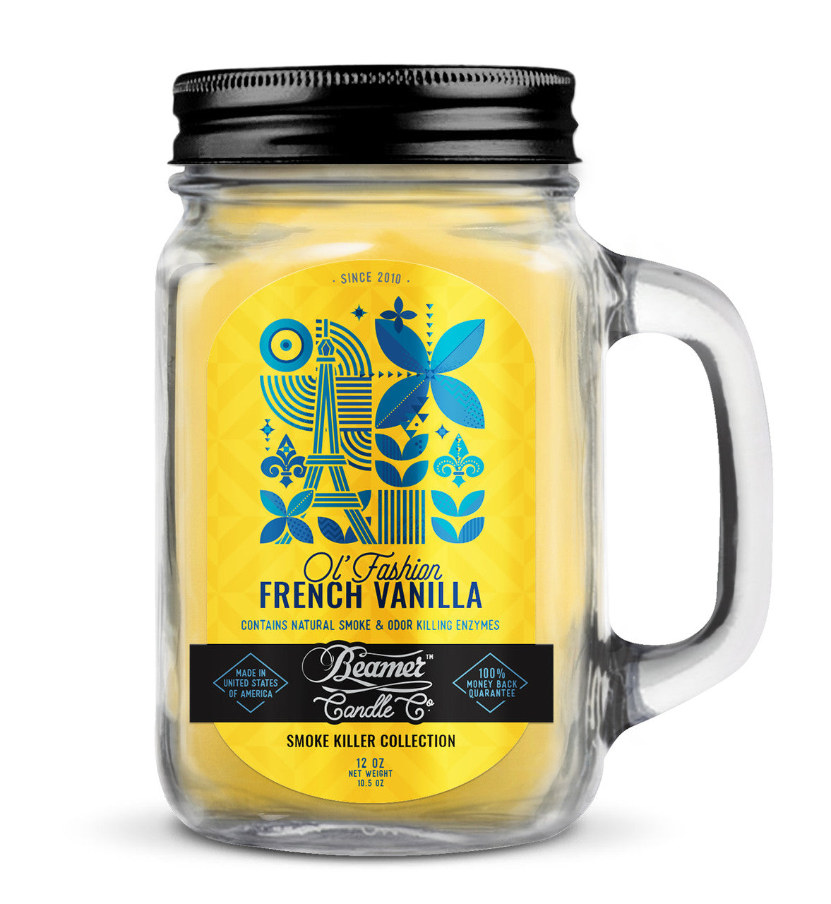 Beamer Premium Smoke Killer Jar Candle - Ol' Fashion French Vanilla