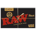 Raw Classic Black Single Wide- 100 per pack