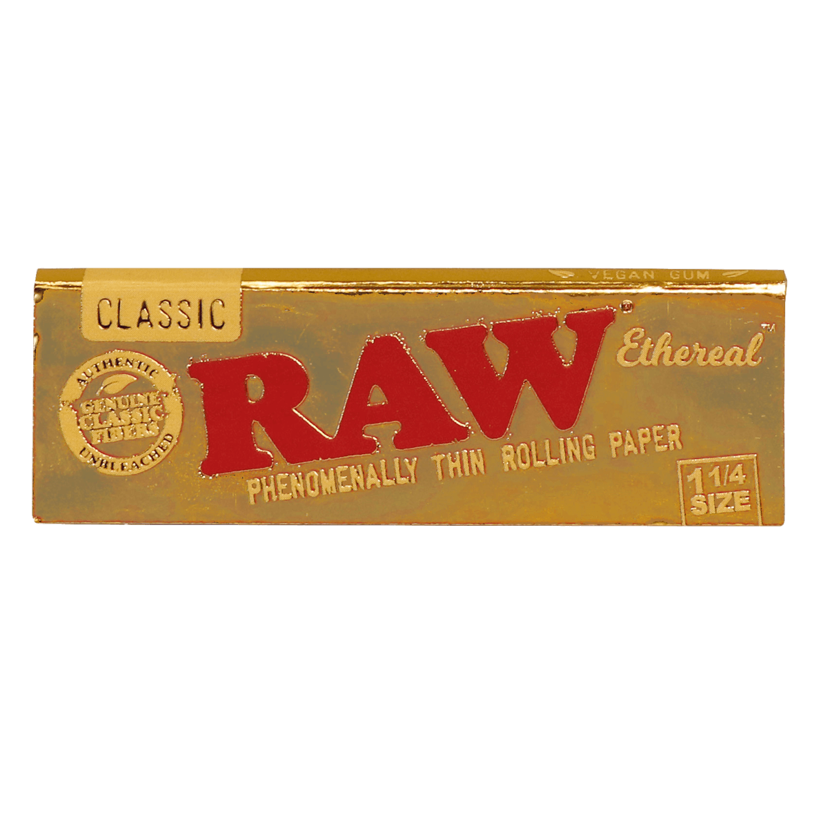 RAW Ethereal Phenomenally Thin Rolling Paper 1¼ Size- 50 Leaves