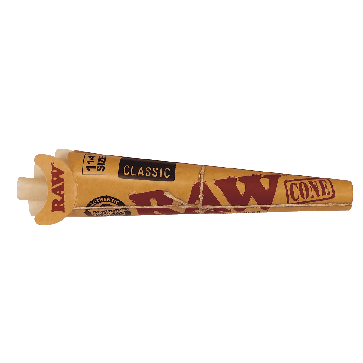 RAW Classic Rolling Paper 1¼ Size Cones  – 6 Pack