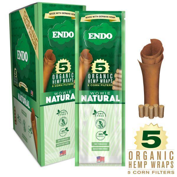 Endo 5 Organic Hemp Wraps + 5 Corn Filters