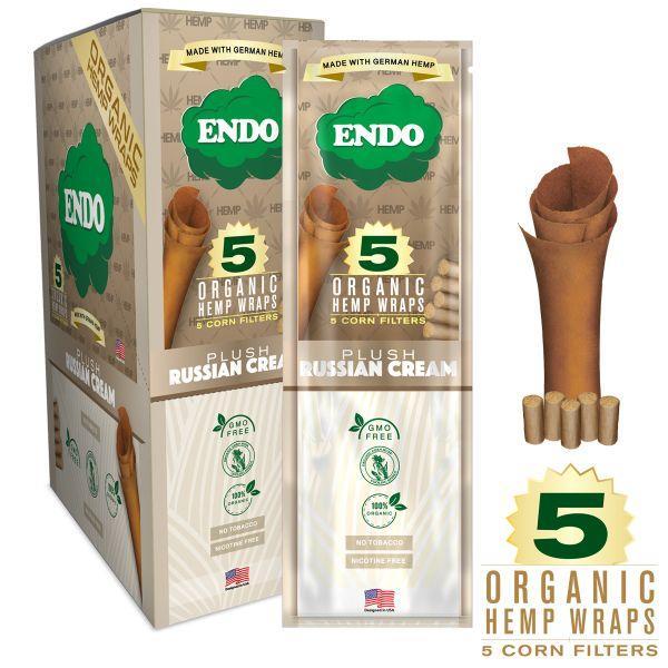 Endo 5 Organic Hemp Wraps + 5 Corn Filters