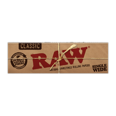 RAW Classic Single Wide Rolling Papers- 50 Leaves