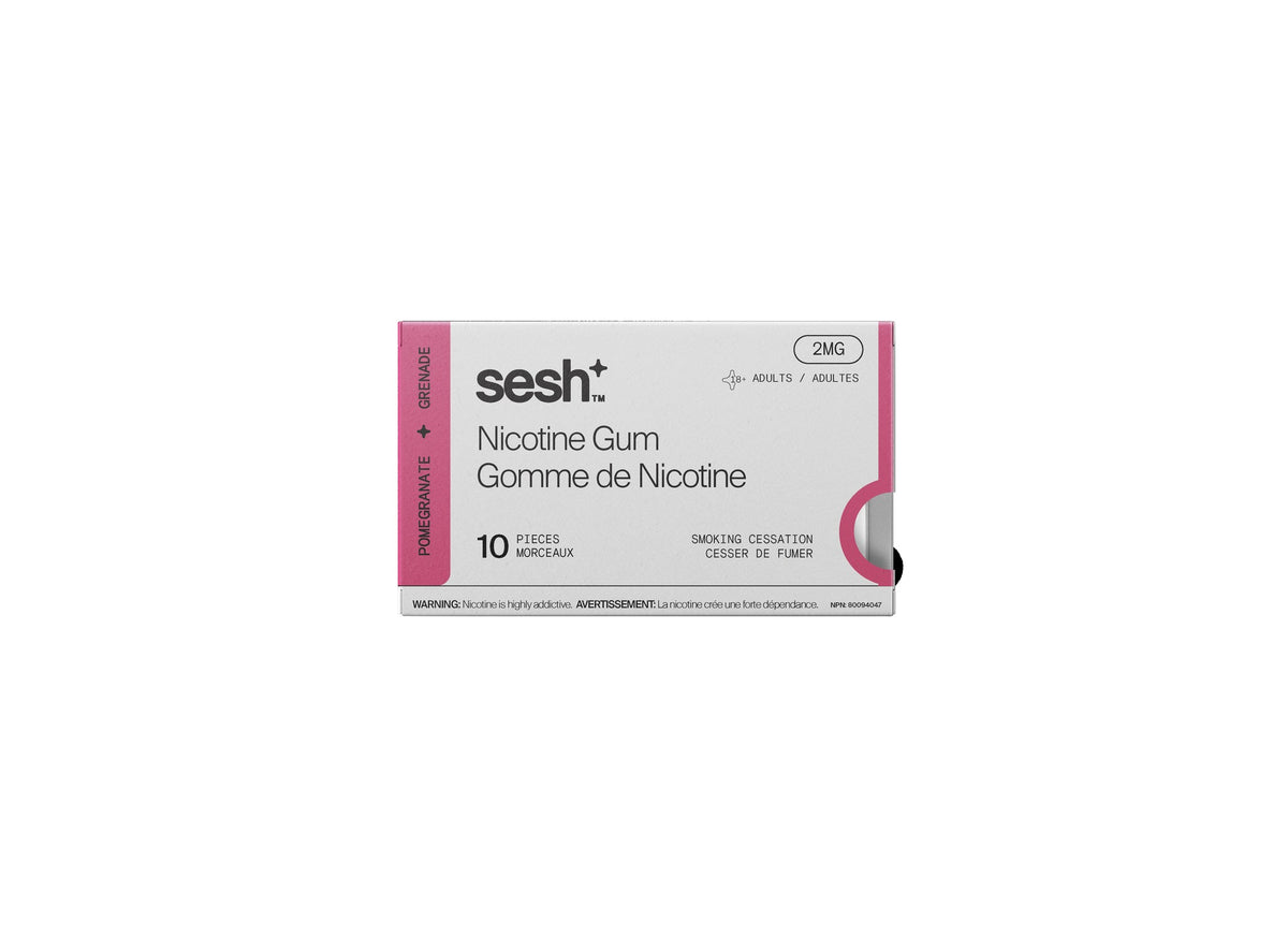 SESH+ Nicotine Gum - Pomegranate 2mg