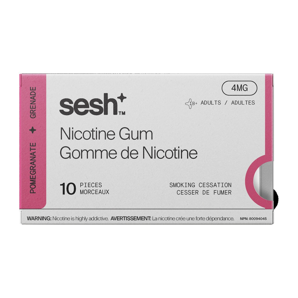 SESH+ Nicotine Gum - Pomegranate 4mg