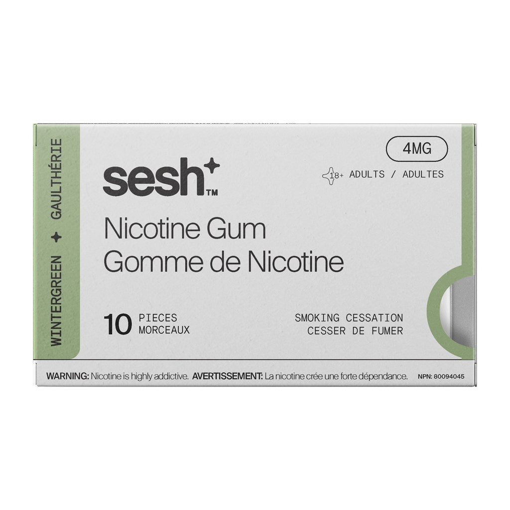 SESH+ Nicotine Gum - Wintergreen 4mg