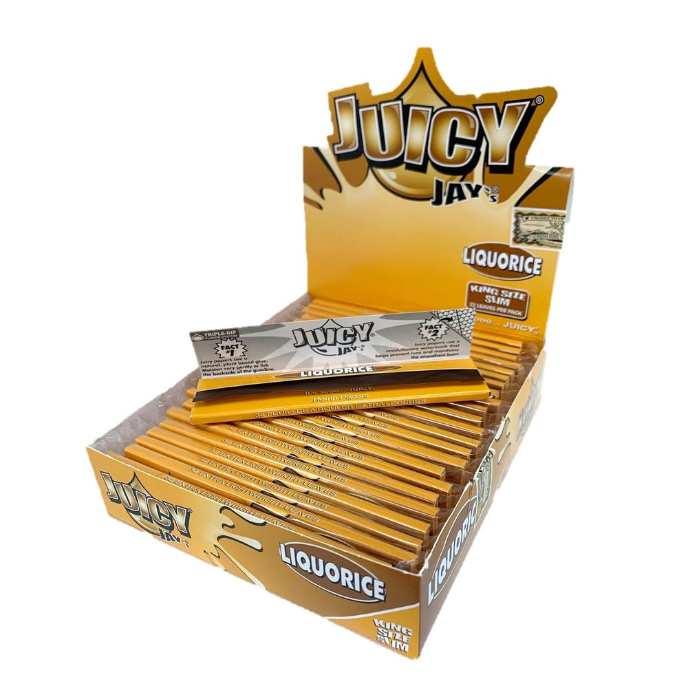 Juicy Jay's King Size Slim Rolling Papers- 32 per pack